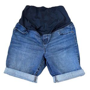 Isabel Maternity Women Bermuda Shorts Blue Denim Size 10 Pre-Owned